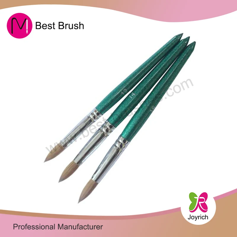 Green Wood Kolinsky Acrílico Brush